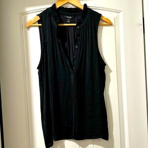 Simply Vera Sleeveless Henley Blouse Size L